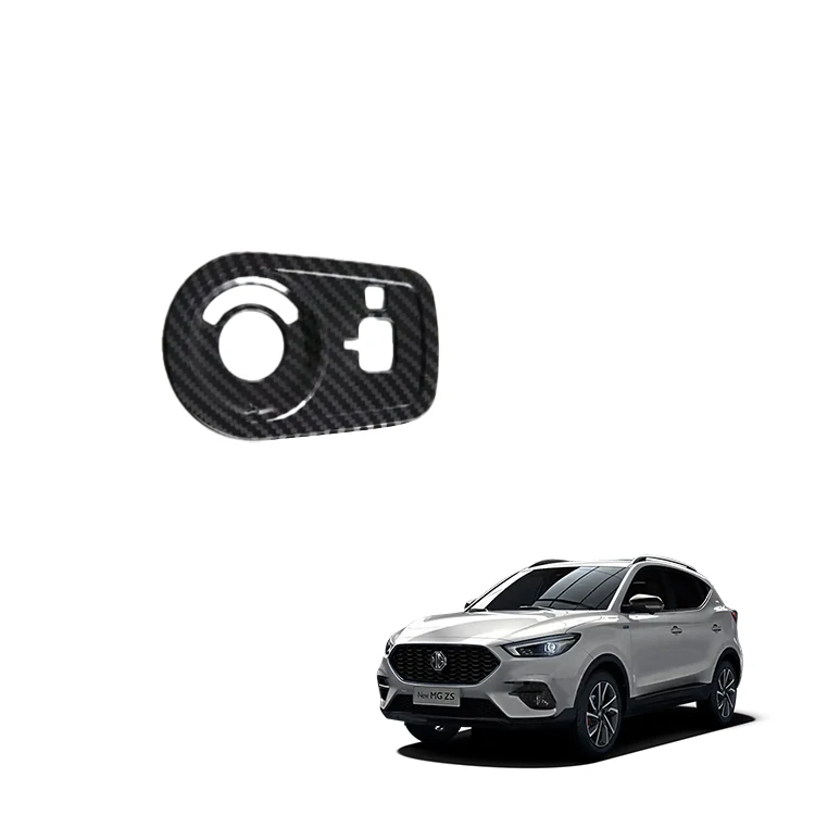 Car Headlight Adjust Trim para sa MG ZS na Aksesorya na ABS Carbon Fiber Pattern Headlight Adjustment Button Trim Interior Accessories