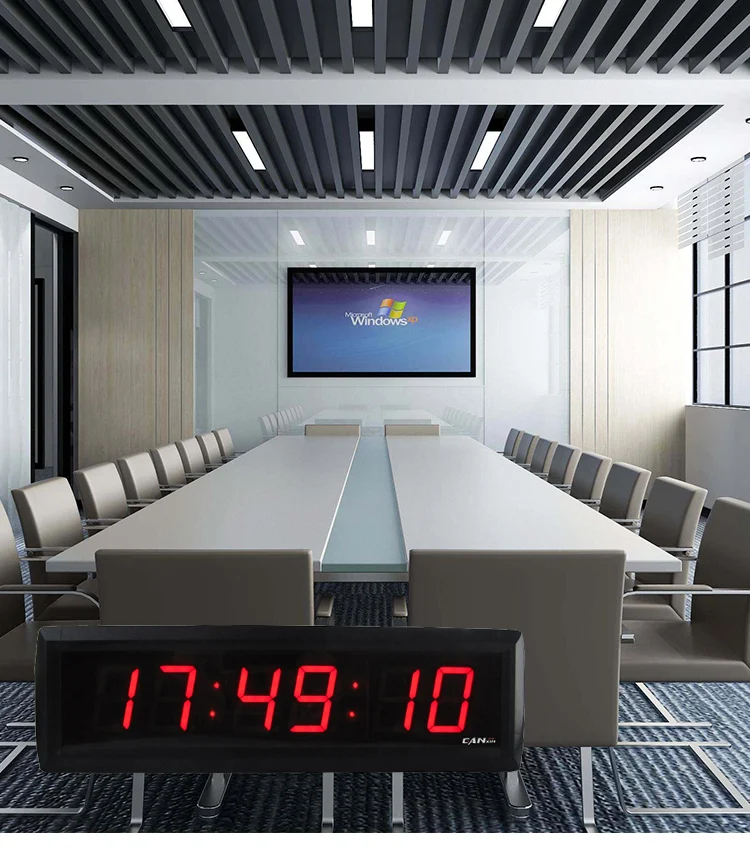 Đồng Hồ Kỹ Thuật Số Wifi Trong Nhà Không Dây Màu Vàng 6 Chữ Số 1.8 Inch Bán Chạy