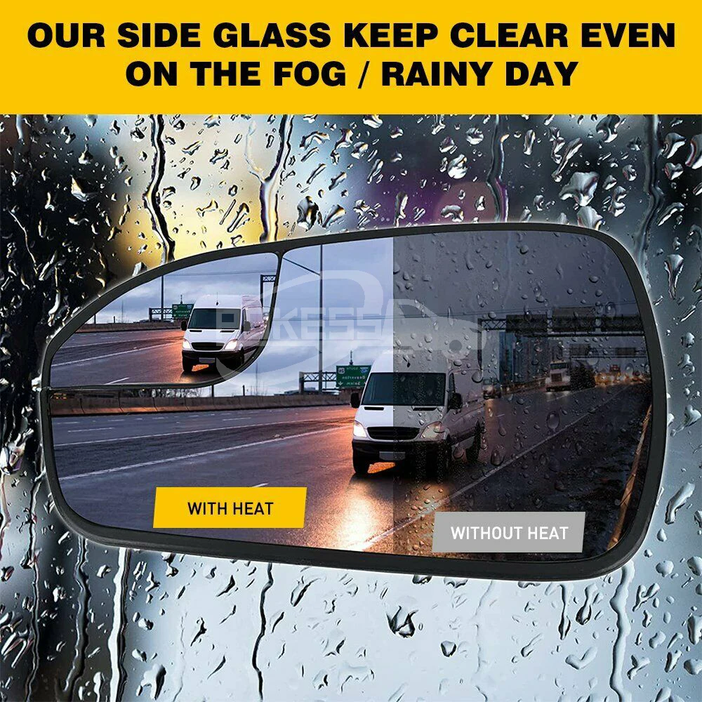 POKESS Parts DS7Z17K707B DS7317K707BE Right Rear View Mirror Glass for... — 3