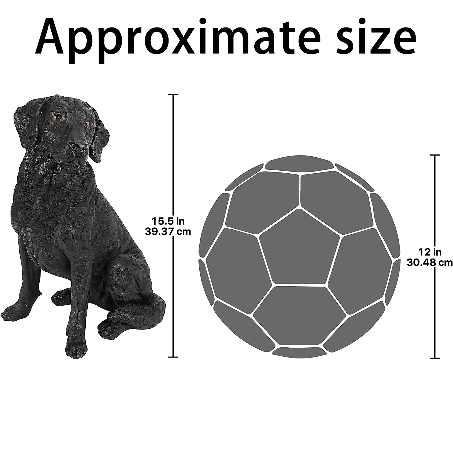 product wholesale custom resin animal statue for home decor resin resin pet dog statue polyresin black labrador animal figurine-9