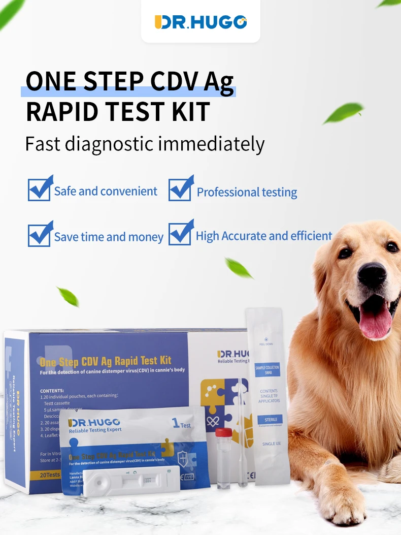 Rapid Test Kit Antibody Canine Distemper Test For Dog Family Home Use