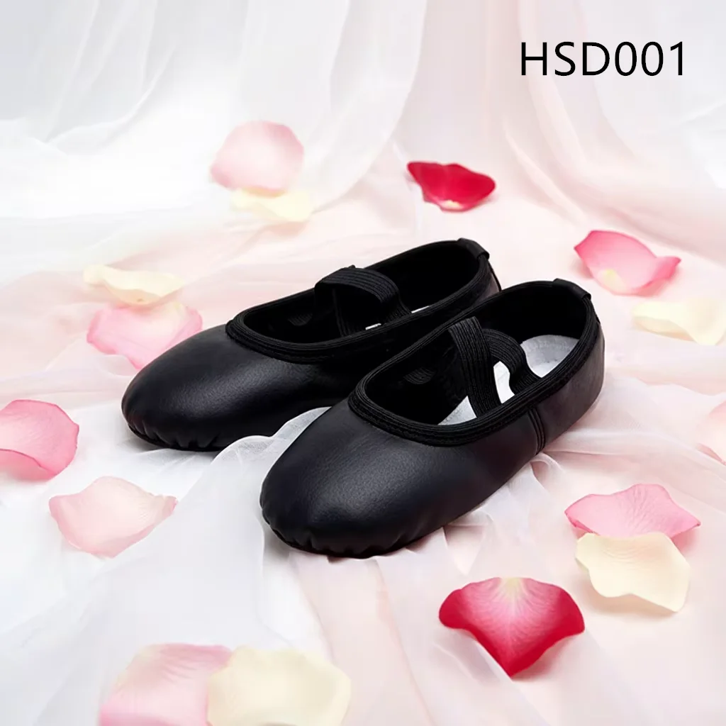 LXG,Ballet Performance Full Grain Leather Toddler Dance Shoes Prevent Slipping Outsole Pink/skin/black Baby Shoes HSD001