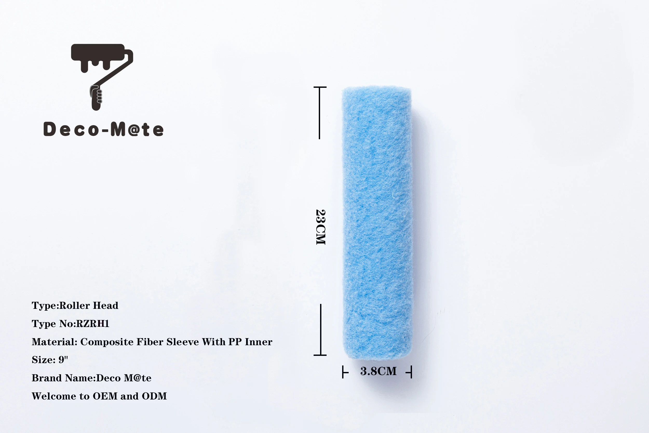 Factory Direct Sales Of High Quality Pure Color Plush Paint Roller Head