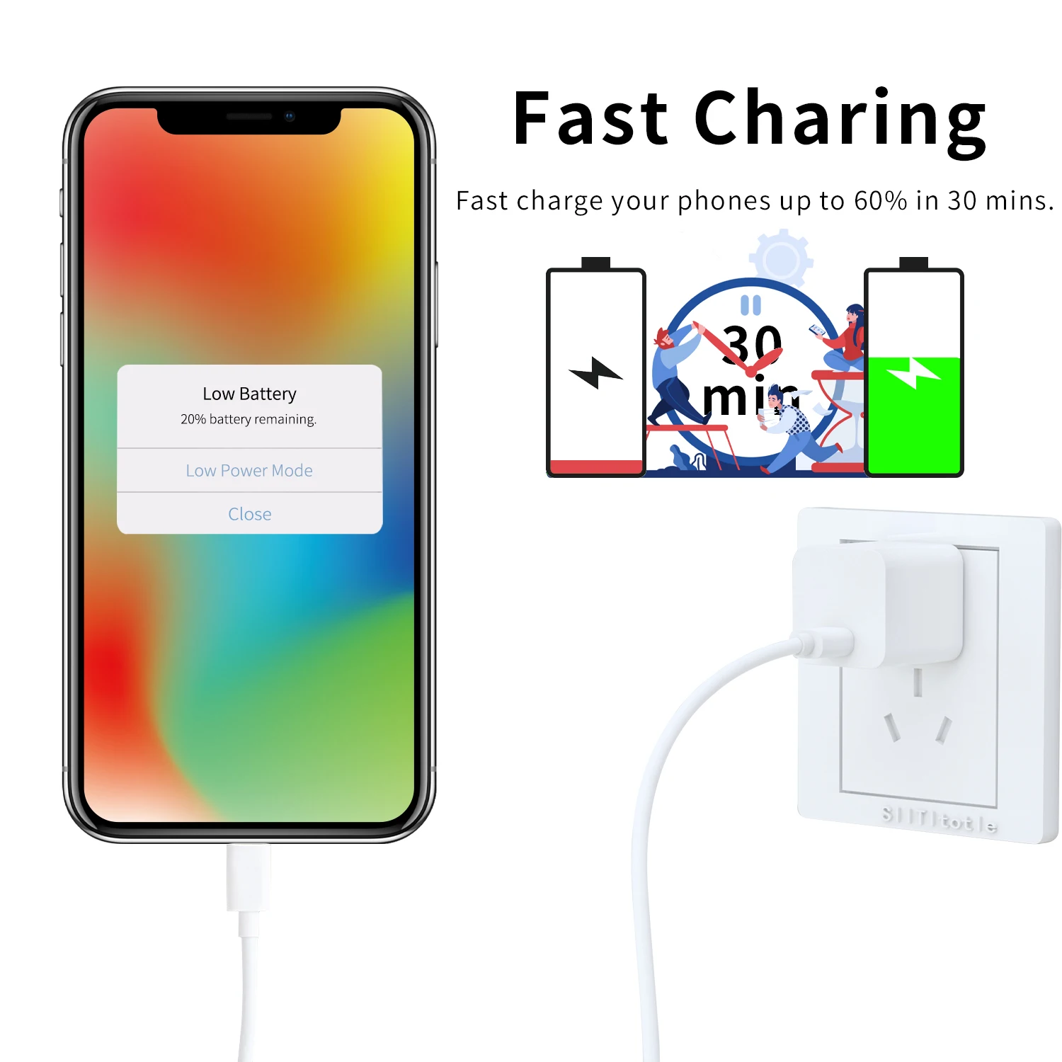 20w Usbc Power Adapter Original Fast Pd Charger Type C Wall Charger Plug For Iphone 12 Pro Max