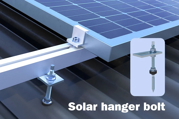 Carbon Steel Stainless Steel Solar Fixing Screw Wood Threaded Dowel