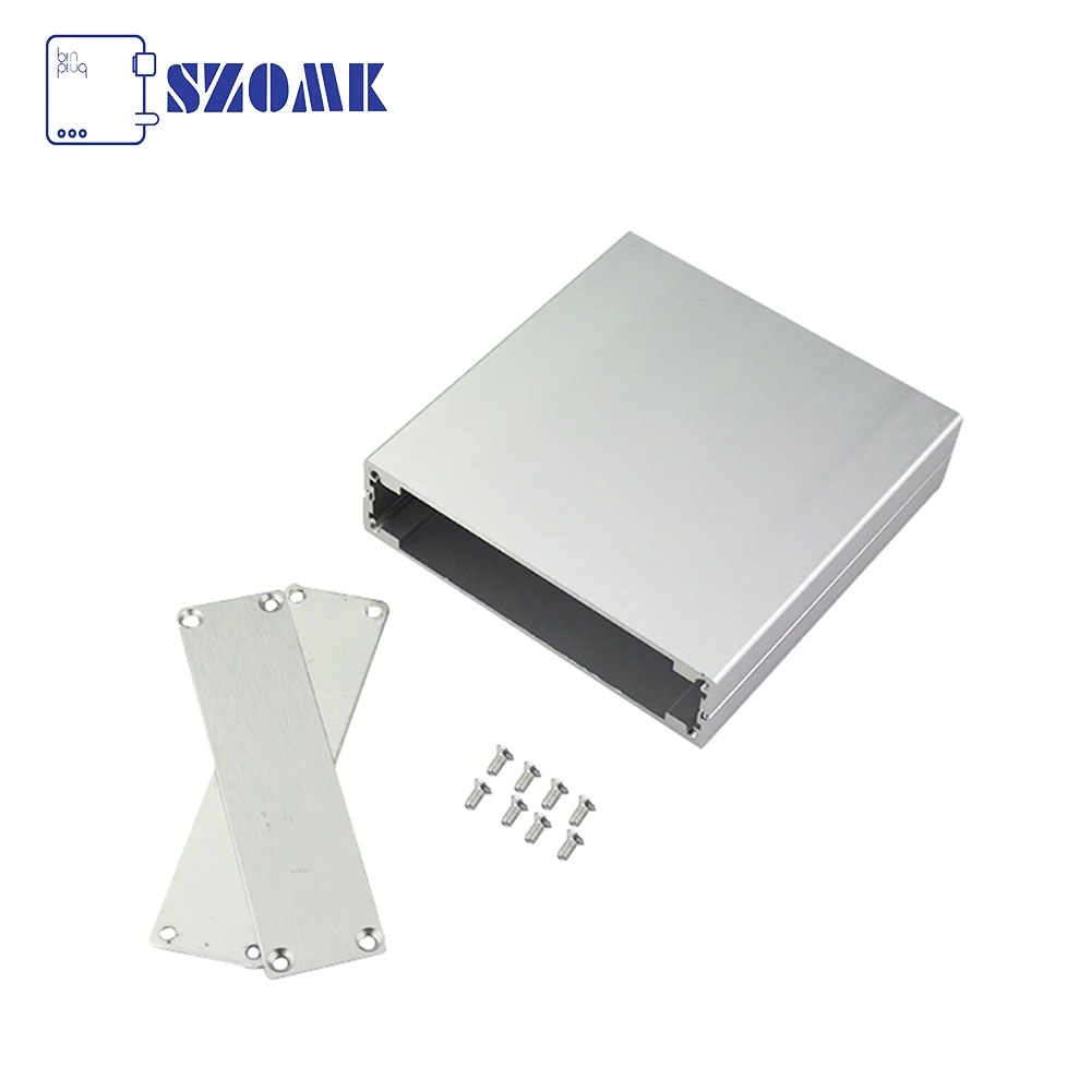 Custom Industries Extruded Aluminum Enclosures DIY Split Type Small  Enclosure  Aluminum Extrusion Enclosure square