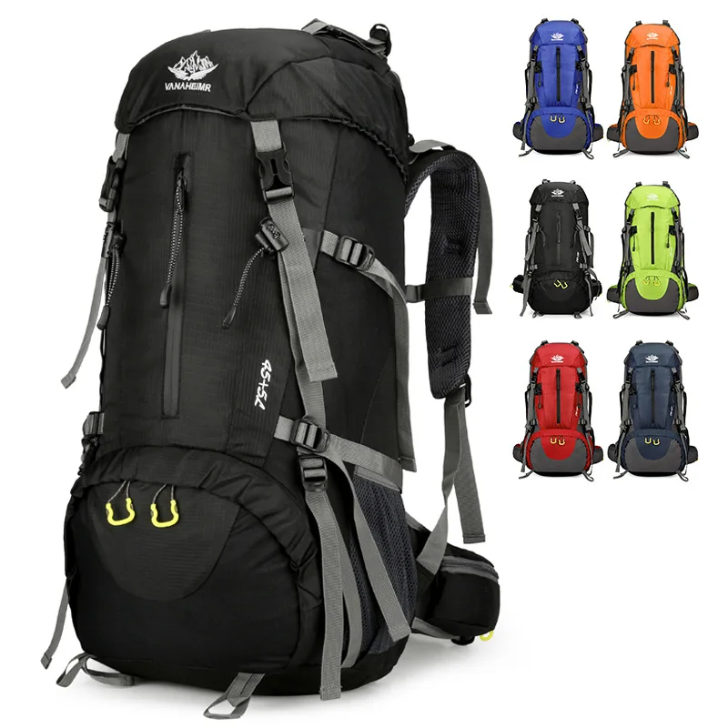 50l waterproof hiking camping backpack - military rucksack day backpacking trips or extended camping excursions Venture 50 Green