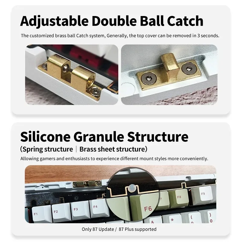 AJAZZ QS87 Lite CNC Aluminum Mechanical Keyboard 87% Layout