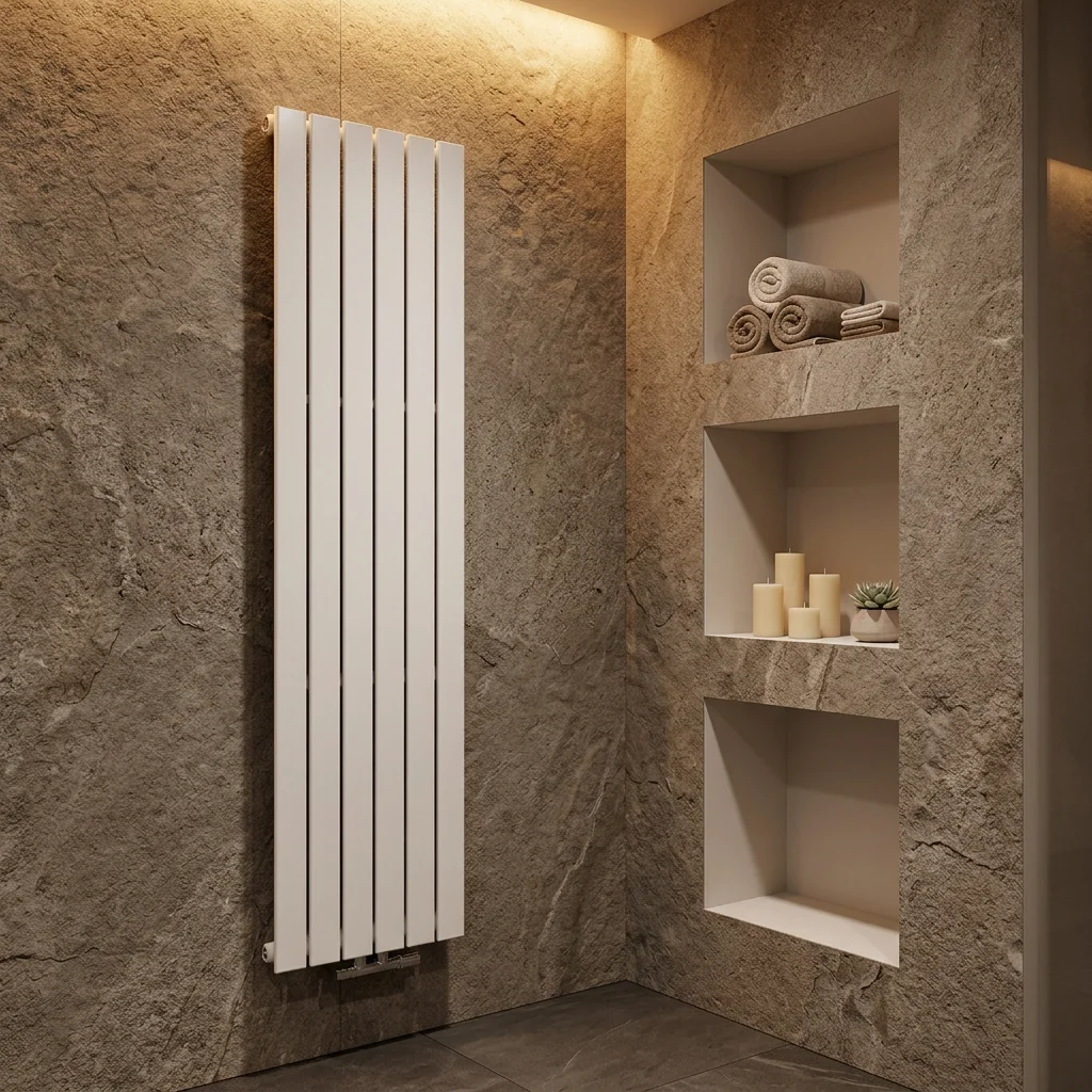 Avonflow Hot Design White Flat Pipe Water Heating Radiator for Central Heating System