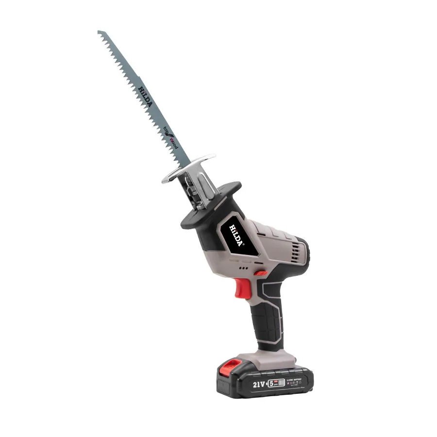Scie Sabre Sans Fil DEWINNER 20V Avec Batterie 2.0Ah - Vitesse Variable, Changement De Lame Sans Outil - Pour Bois Et Métal