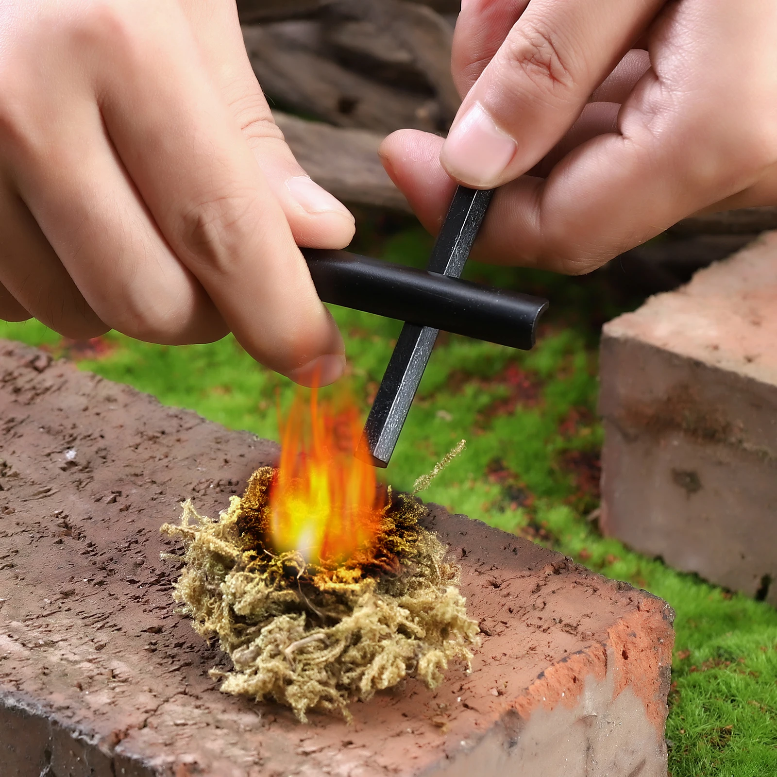 Hexagon Huge Feuerstahl Ferrocerium Rod/ferro Rod/ Firesteel