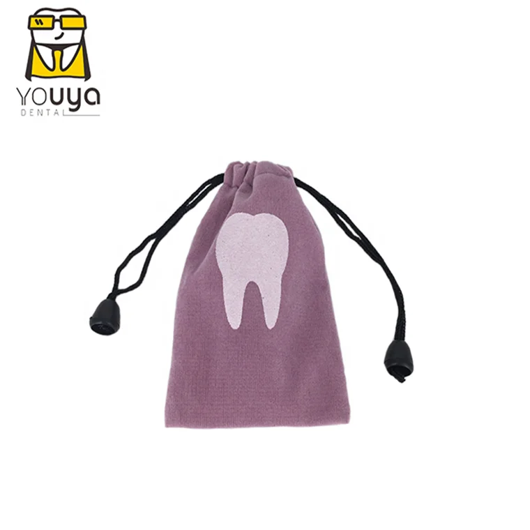 
Рекламный Пользовательский логотип зуб Фея сумка бархатная сумка с шнурком 