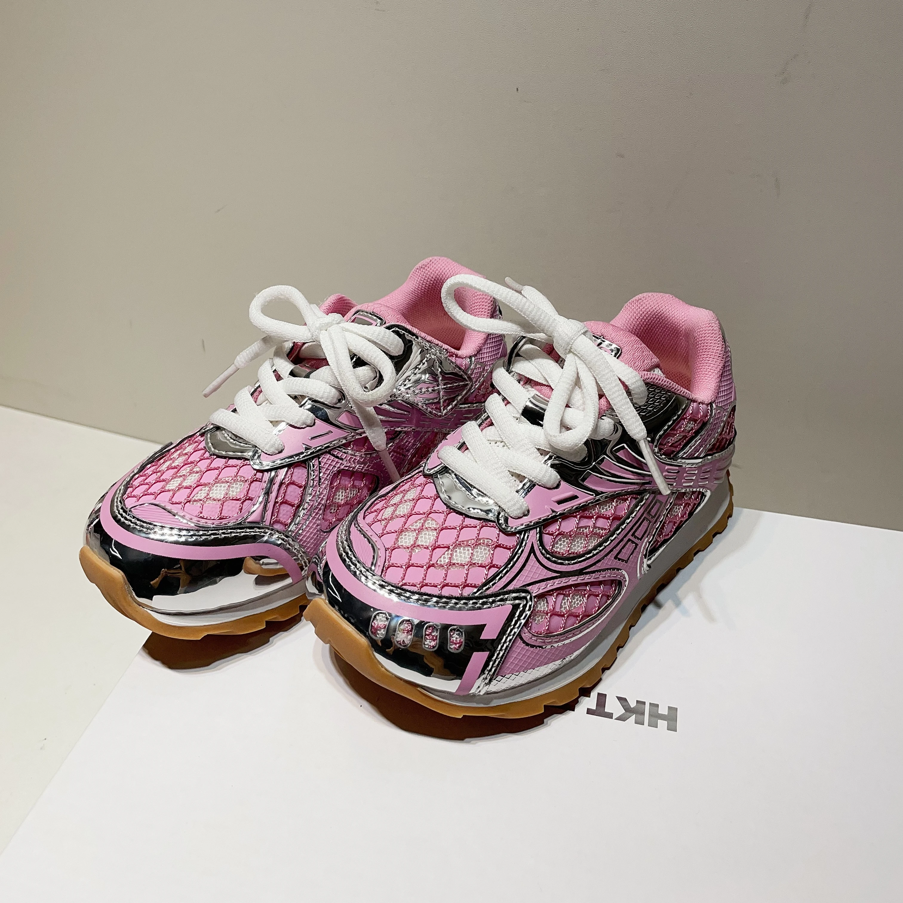 TBS 2025 New Styles Spring Kid's Mesh Shoes Trendy Designer Brand Casual Children's Sneakers Joggers pink Sports Shoe for Girls