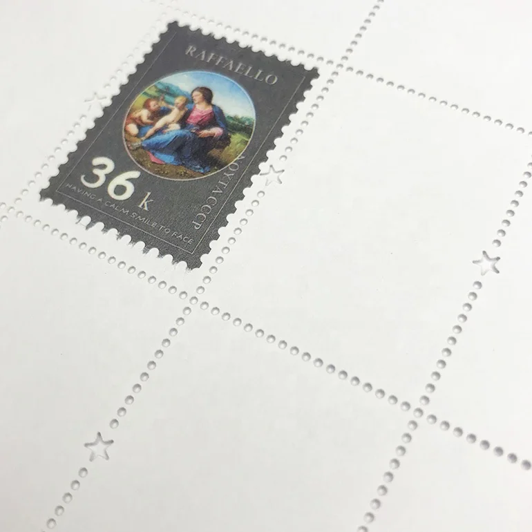 Supply With Blank A4 Size Stamp Paper With Gummed Backside Which Used