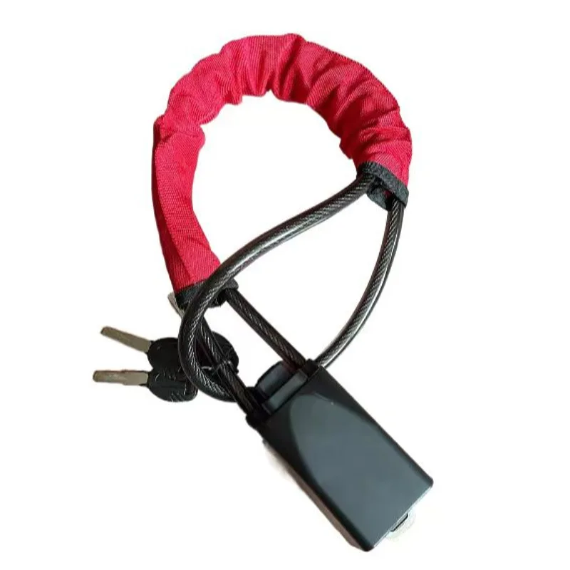 Factory Price Car Steel Cable Rope Anti-theft Carabiner Universal Retractable Car Steering Wheel Locks