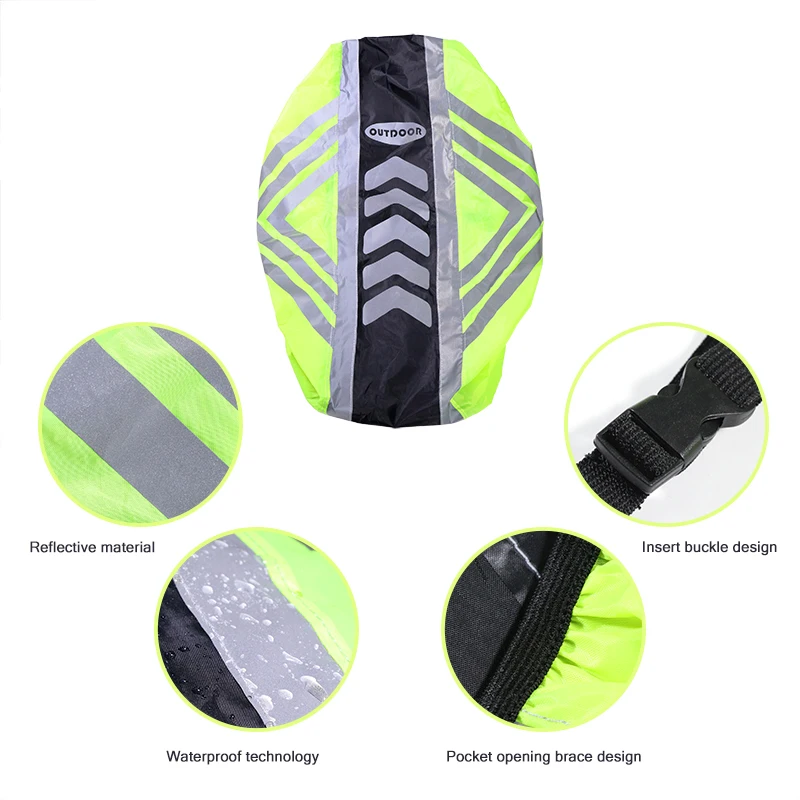 Superbsail New Bike Bicycle Reflective Backpack Cover Sport Bag Covers Outdoor Riding Bag MTB Cycling Waterproof Covers Bags factory