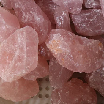 Natural rough healing crystal Stone rose quartz raw stone for sale