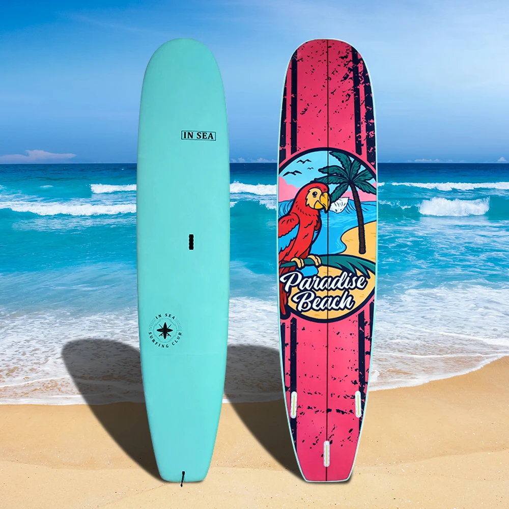 9ft Soft Top Surfboard - Durable, Fun, and Easy to Ride