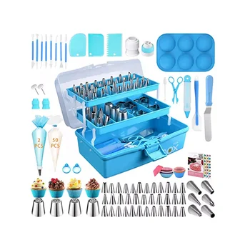 Ak 236pcs Cake Tools Kit With Box Decorating Icing Piping Nozzles Set ...