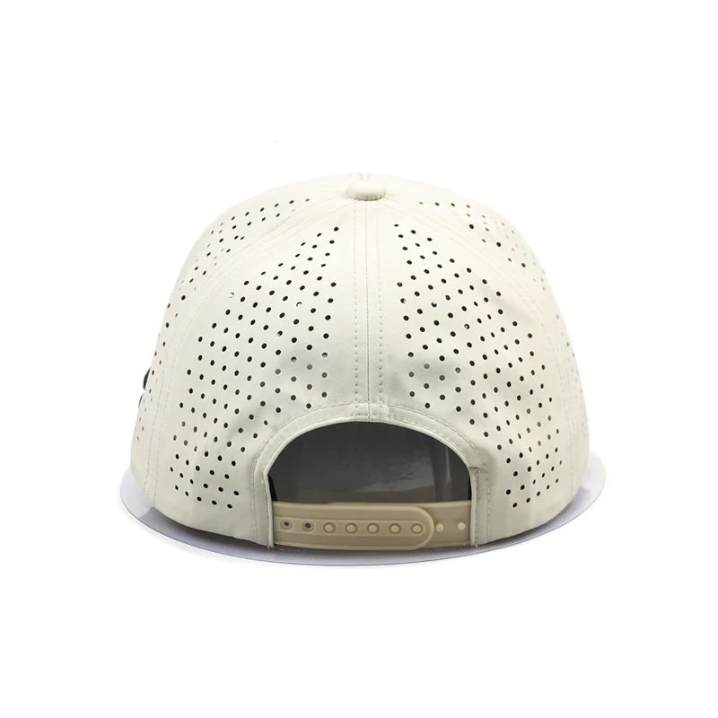 Snap Button Dad Cap Wholesale PVC Patch Logo 2 Tone Polyester Dad Hat Wholesale Custom 5 ...