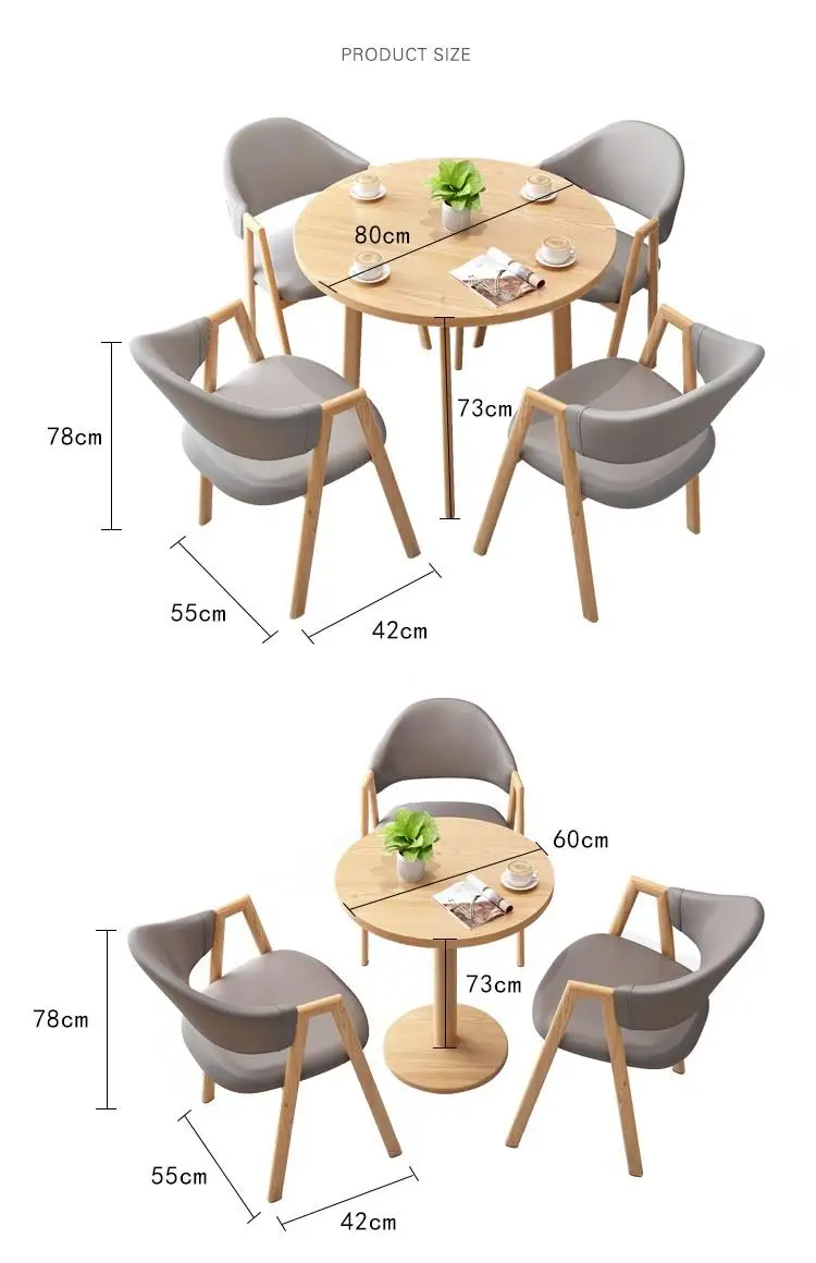 Northern europe style dining room restaurant solid wood dining chair with armrest