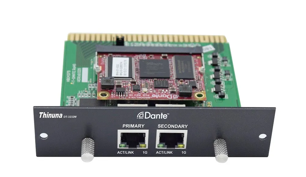 Thinuna DT-44 DANTE Audio Network Box 4-CH Transmit Audio Signal Dante Easy Compatible 4-way DANTE Interface (cabinet Mountable)