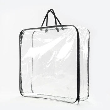 Transparent Zipper PVC Blanket Packaging Bag, Capacity: 5 Kg