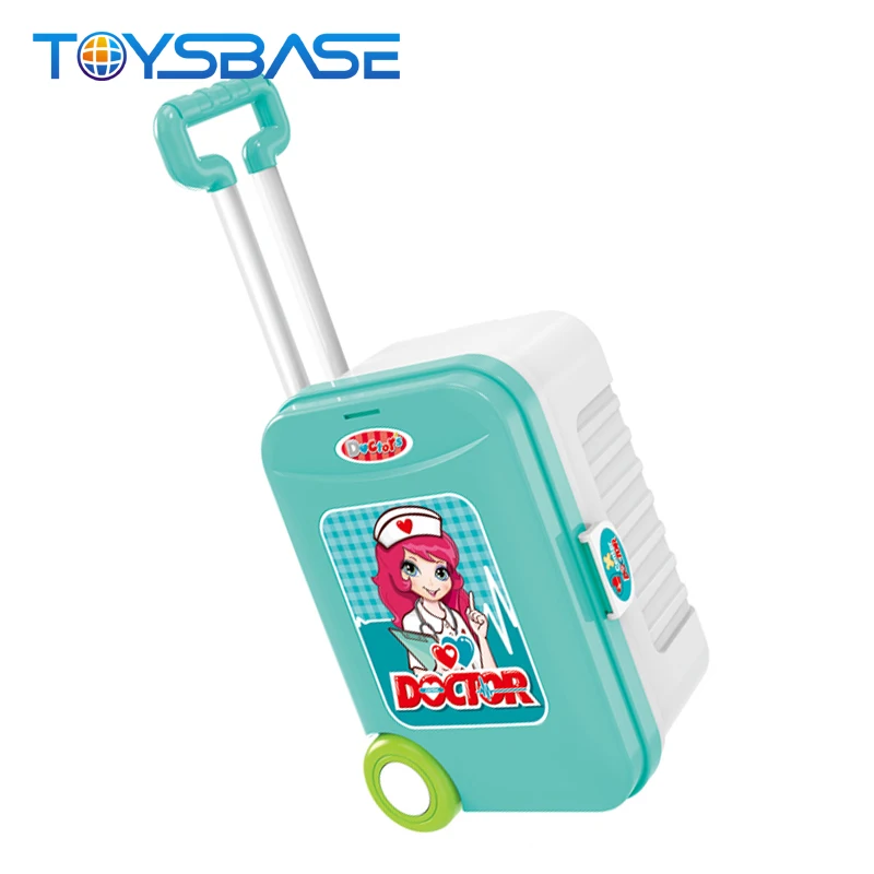 3 in 1 Suitcase Design Educational Plastic Medical Toy  Doctor Play Set for Kids