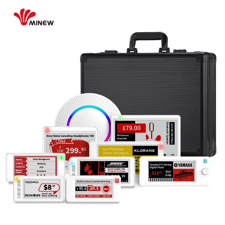 Minew BLE ESL Demo Kit Digital Price Tag Wireless Digital Electronic Shelf Esl Label Electron Label Esl Electronic Shelf Labels