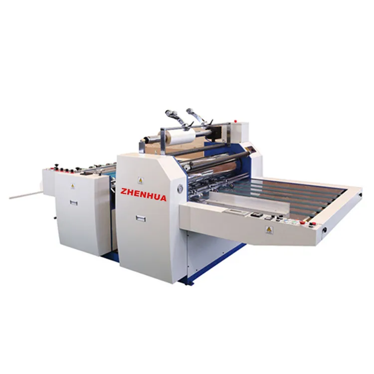 Полуавтоматическая машина ZHW для ламинирования пленки с предварительно покрытием BOPP автоматическим резаком популярного размера 720 920 1100