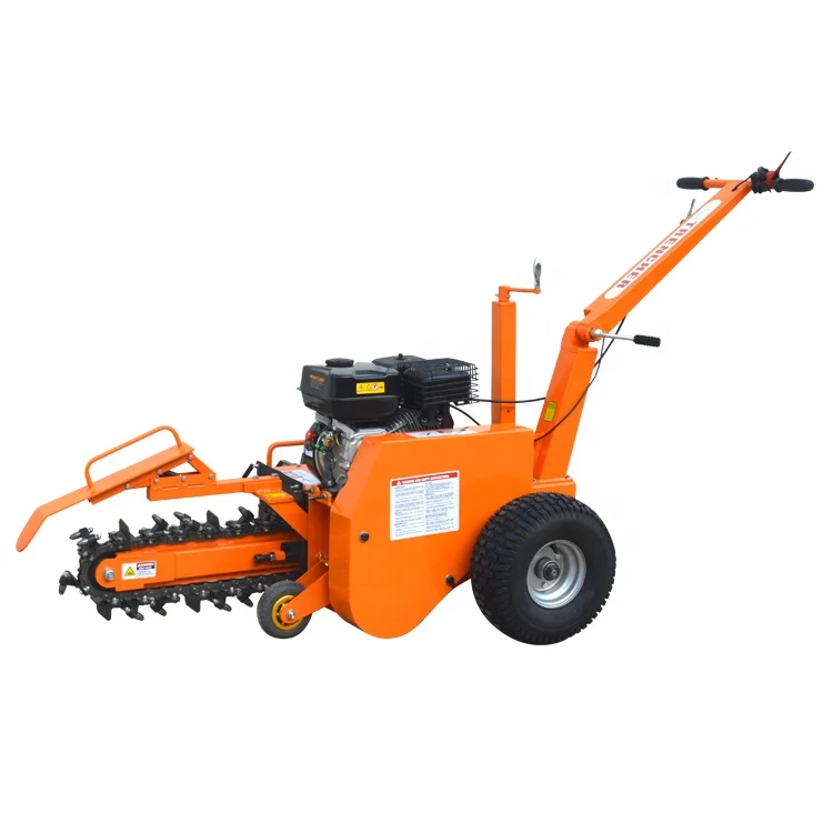 Loncin/Ducar 7 hp Gasoline Engine Mini Rock Saw Trencher for  for Laying Fiber Optic Cables