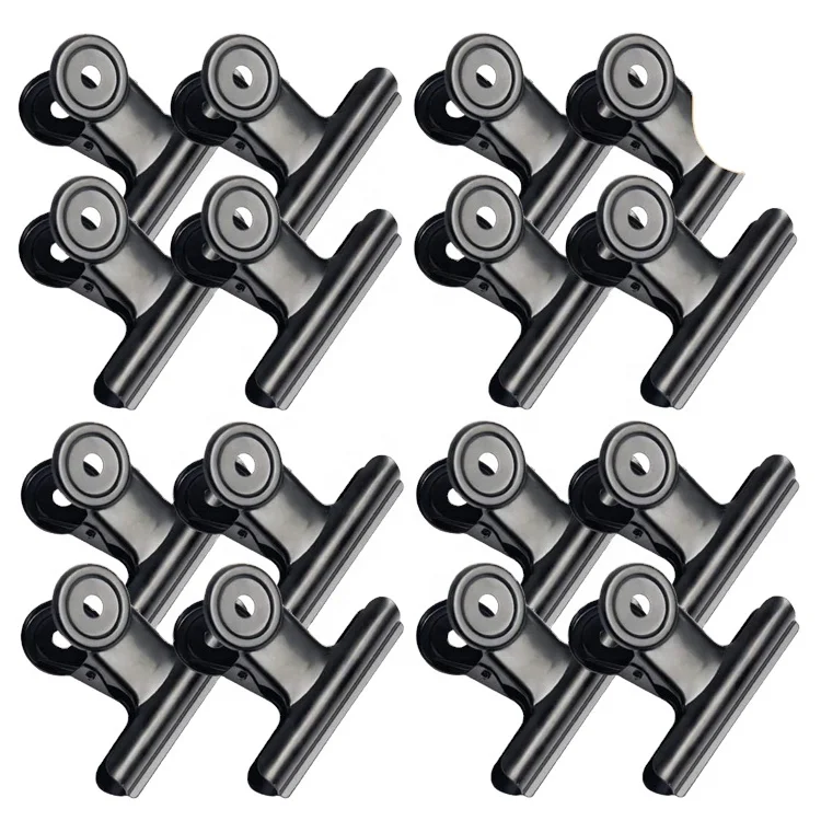 Plastic Bulldog Clip Stainless Steel Metal Paper File Rose Gold Binder Spring Money on