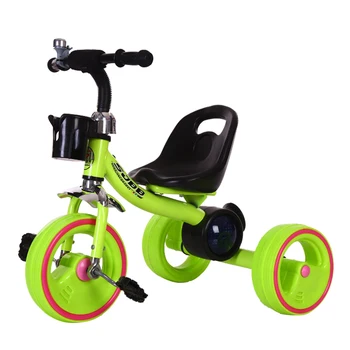 China Hot Sale Baby Tricycle Bike/ Kids 3 Wheel With Music And Light Metal Bike Toy Child Baby Tricycle