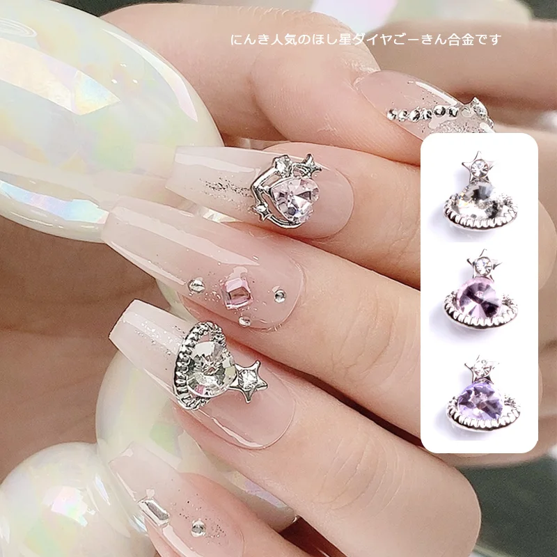 TSZS韓国金属合金ネイルアートパーツ10pca/バッグカラフルな