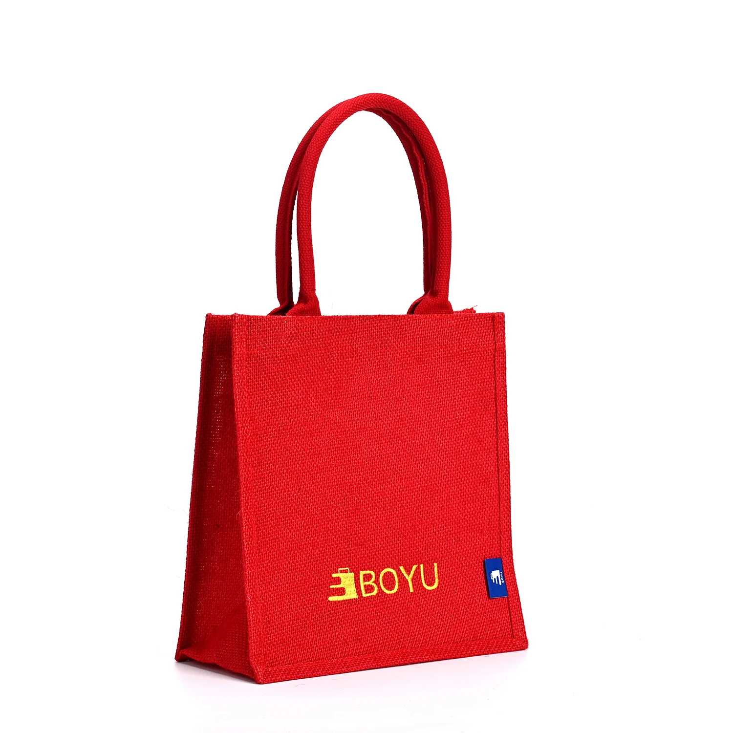 Hot Selling Custom Logo Jute Tote Bag with Rope Handle Wholesale Cheap Burlap Shopping Bag supplier