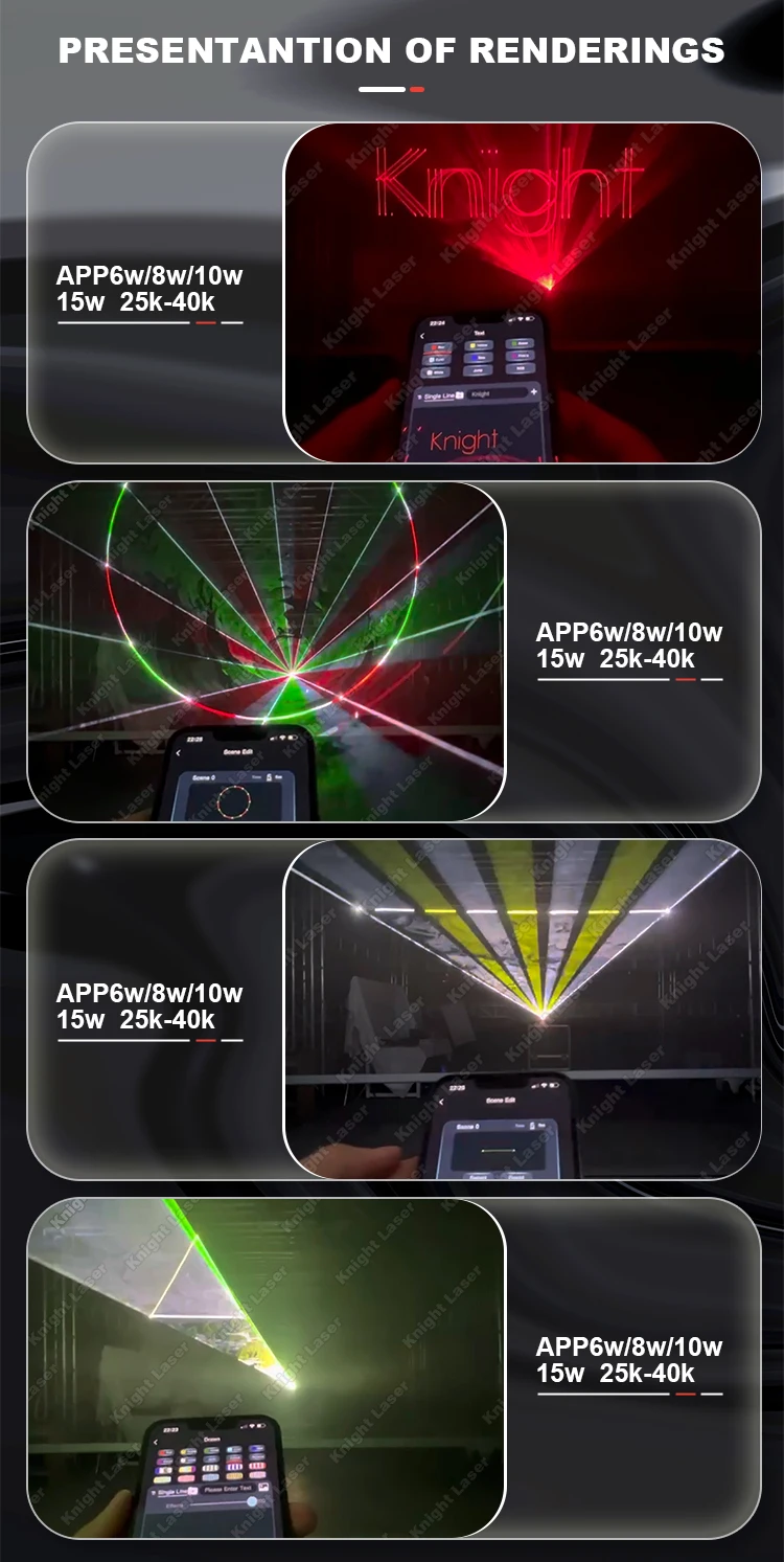 Yunxin 5w Dj App Control Rgb Animation Laser Light for Stage