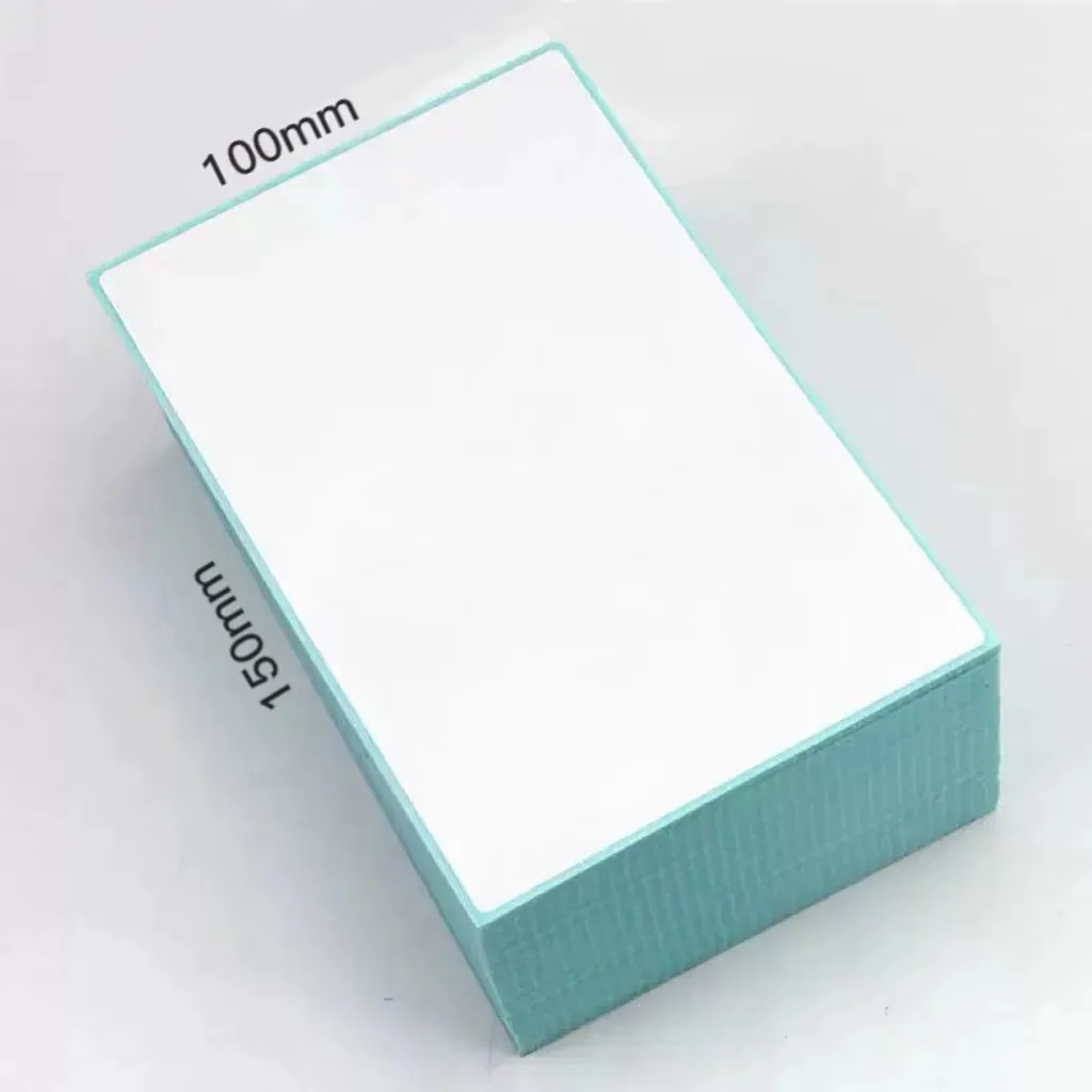 Warmverkopende Groot Hoeveelheid Hoë Kwaliteit 4*6duim 100*150mm Termiese Etiketpapier vir Versendingsetiket