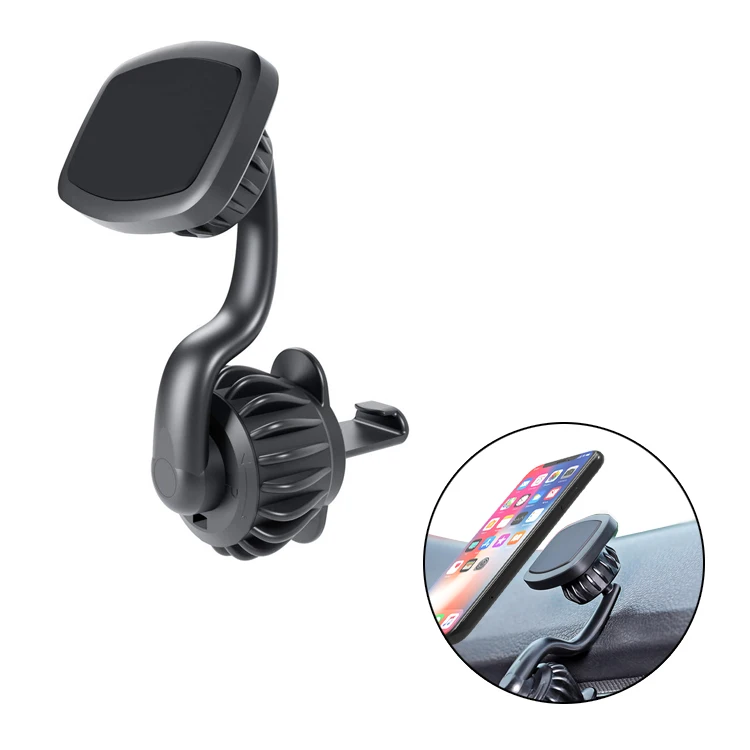 Aluminium Car Phone Holder Magnetic Air Vent Mount Mobile Smartphone Stand Magnet Support In Car Phone Holder