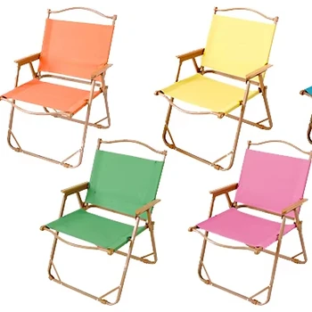 Portable Folding Wood Chair Oxford Cloth Great Outdoor Camping Picnics Parks Fishing Customizable Logo Camping Chairs