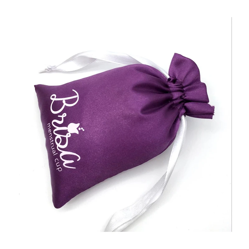 Роскошная плотная шелковая атласная сумка Pandasew ювелирная на шнурке с логотипом заказ