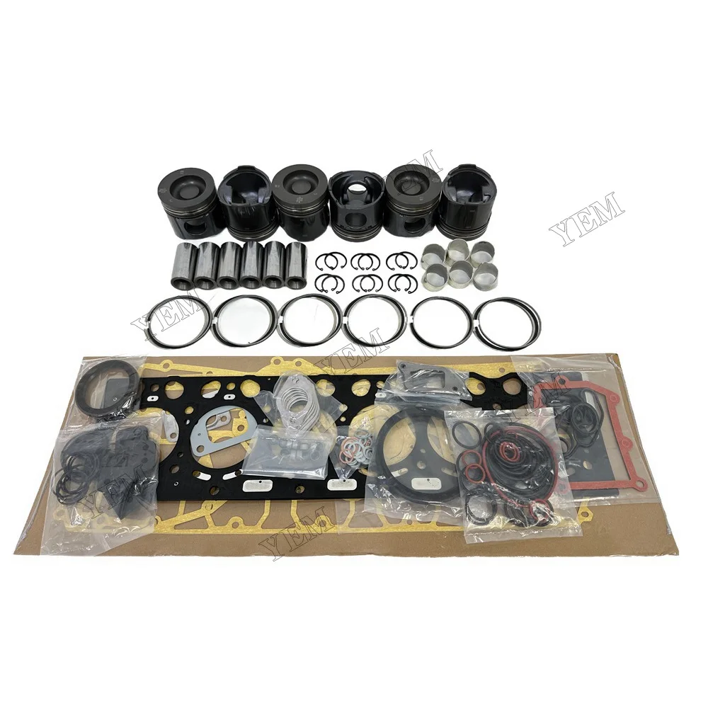 Stock Complete Rebuild Kit With Piston Ring Gaskets Suitable for Volvo D6D High Performance Engine Parts 6