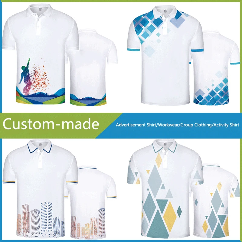 Factory Customised Sublimation Print Polo Shirt Event Advertising Culb Uniform T Shirt Custom Logo Golf Polo Shirt Unisex