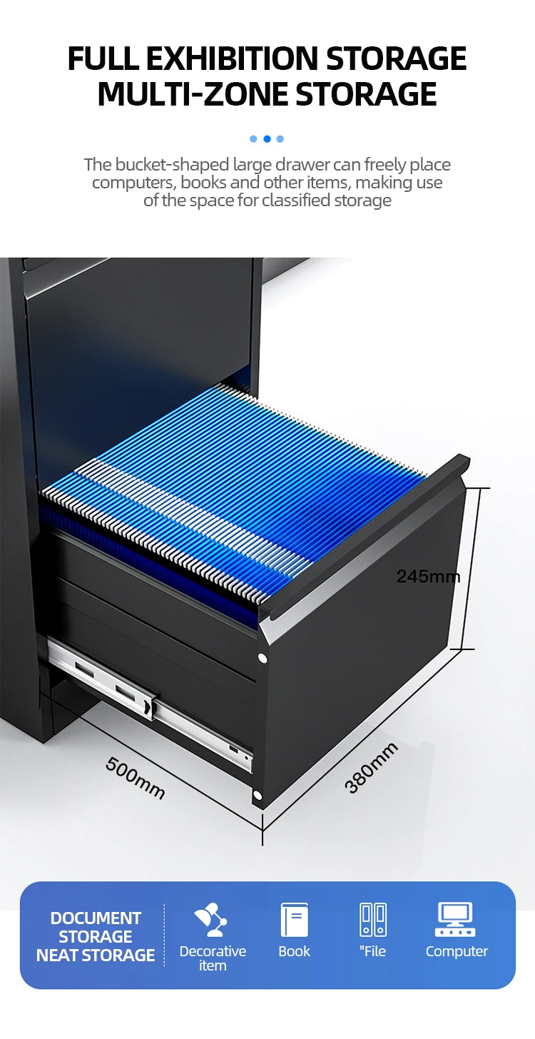 2/3/4-Tier Expandable Pull-Out Drawer Cabinet Multi-Scene Application Organizer for Filing Cabinets supplier