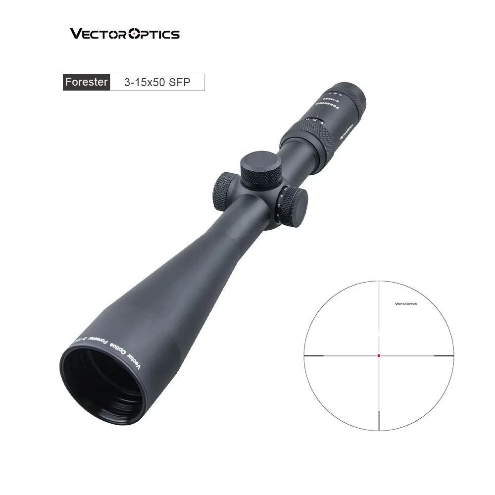 Vector Optics Forester 3-15x50 SFP Scope - Waterproof, Shockproof