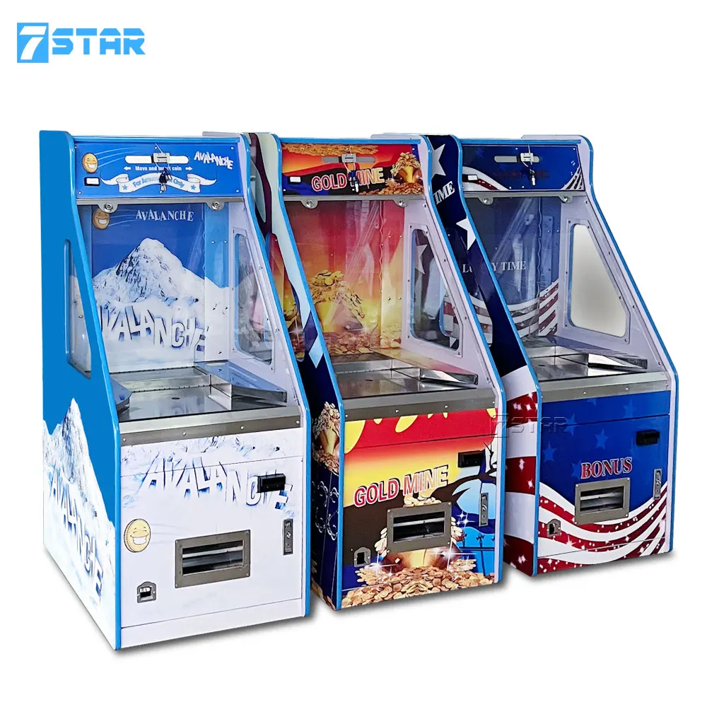 Coin Quarter Pusher Machine – With Bill Coin Changer & Bonus Hole – Arcade Style, New