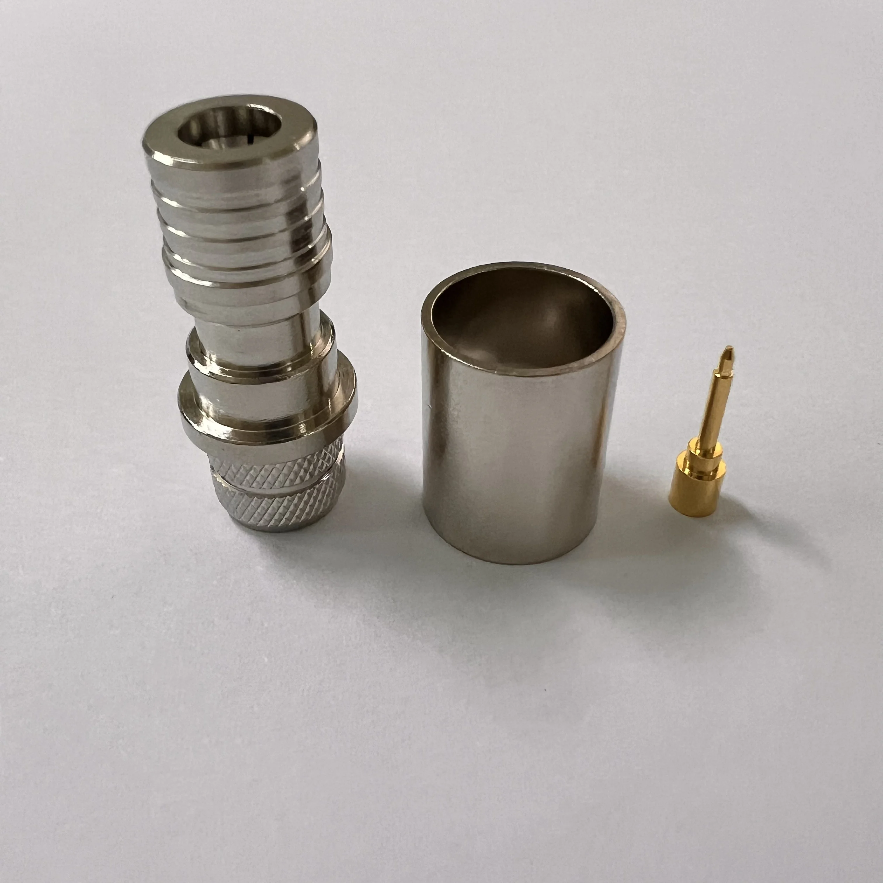 product low price qma c j7d coaxial connector rf brass qma male jack connector with thread for rg8 rg213-2