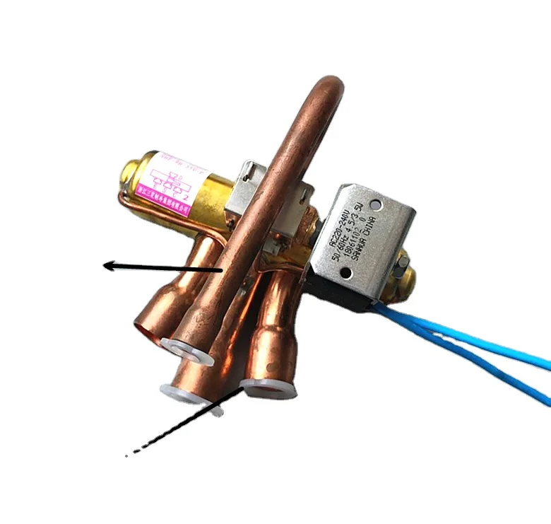 Air Conditioning 4 Way Reversing Valve Midea Gree 3P air Conditioning air Energy Heat Pump Valve With Coil