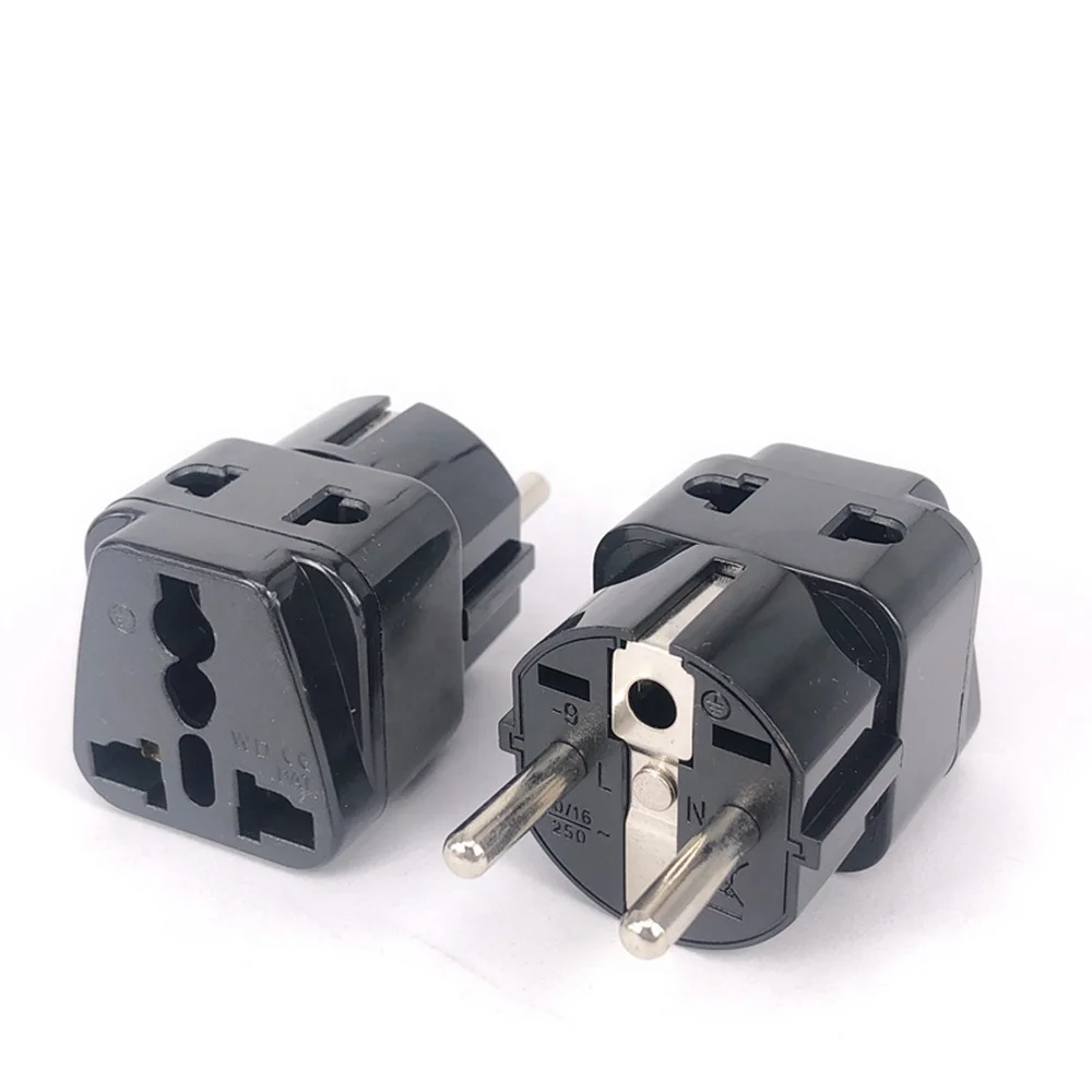 European Pin Plug 2 Pin Electrical Plugs 6-Pack Plugs - 2 Pin Euro Plug For European ...