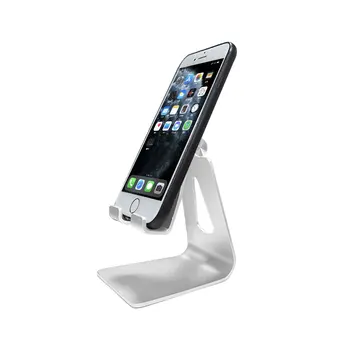 Portable custom table cellphone metal foldable aluminium desk tablet mobile smartphone holder adjust desktop cell phone stand