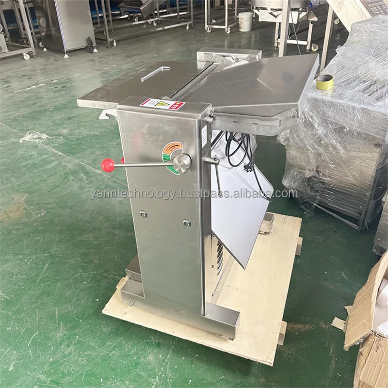 Fresh Meat Slicer Machine Commercial Pork Meat Cutting Machine Beef Slicer Lamb Pig Beef Skin Remover Slice Peel Cut Machine